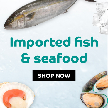 Imported fish & seafood