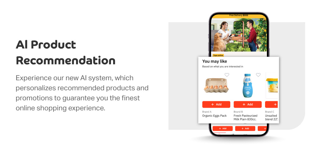 Tops Online New Features AI Recommendation