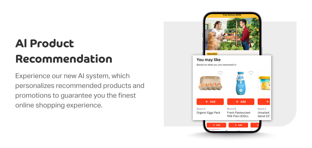 Tops Online New Features AI Recommendation