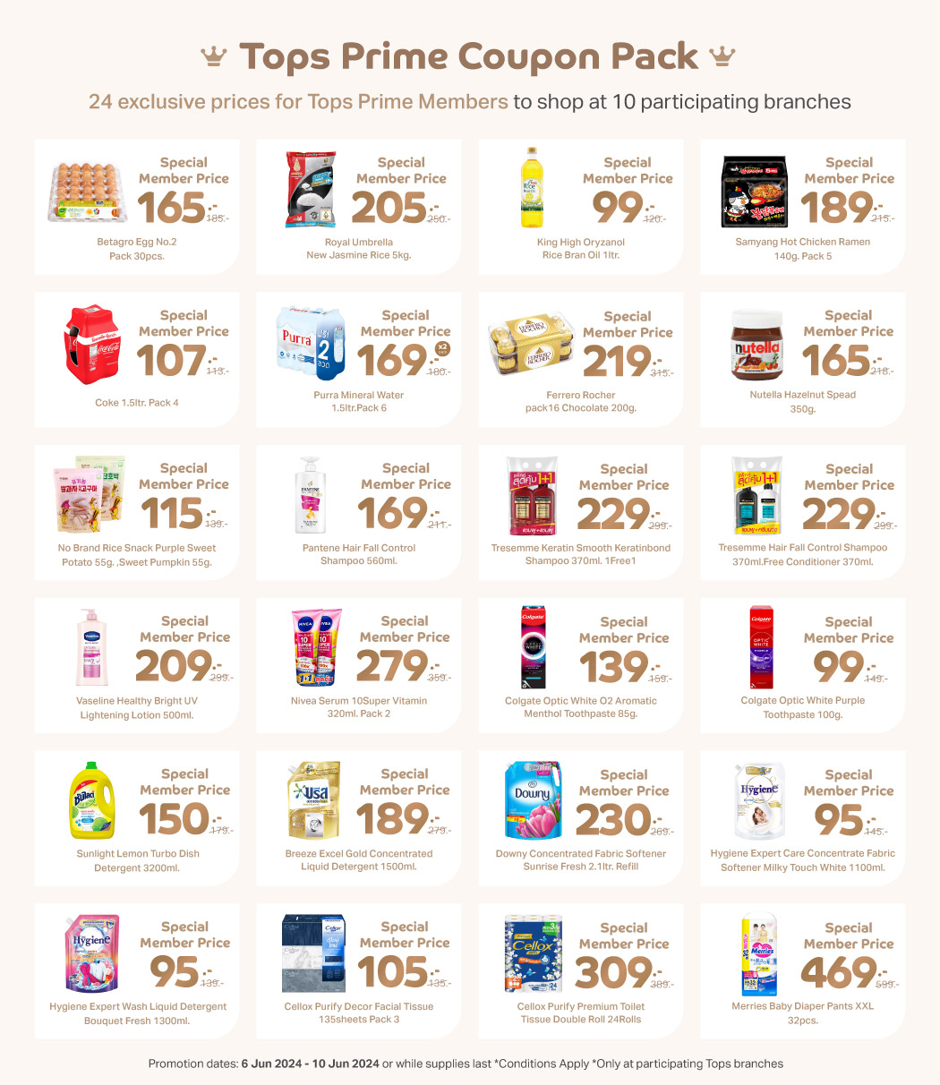 Tops Prime Day Coupon Pack